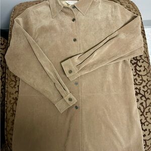Bechamel Light Brown Suede Blazer